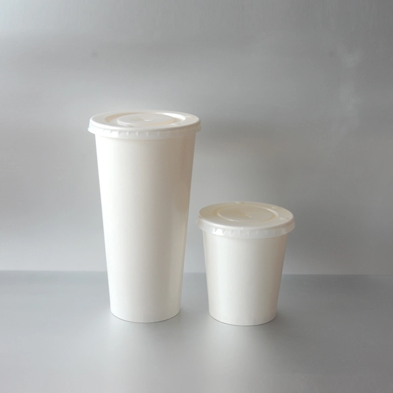 Cold Drinking Cup Biodegradable Corn Starch Disposable with White Color