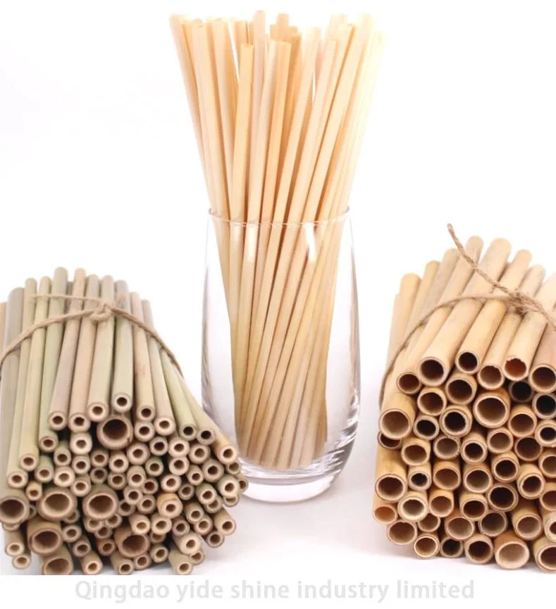 Biodegradable Compostable Plastic Bamboo Fiber Sugarcane Bagasse Paper Reed Wheat Grass Reusable Wrapped Disposable Hot Boba Milk Bubble Tea PLA Drinking Straw