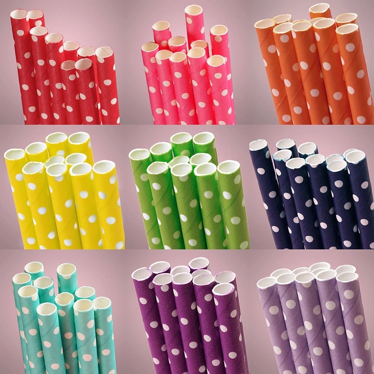 Splendid Durable Compostable Multicolored Pineapple OPP Bag Paper Straws for Restaurant Party (1 Carton = 10000PCS)