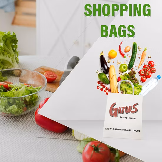 Einkaufstasche mit Griff, biologisch abbaubare Geschenktüte