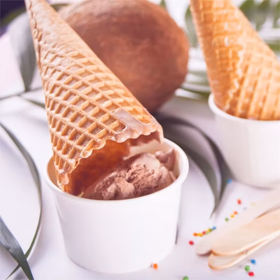 Einweg-Eiscreme-Pappbecher, gefrorener Joghurt-Pappbecher