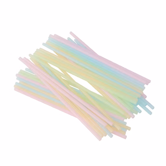 Einzeln verpackte kompostierbare Einweg-Trinkhalme aus PLA, biologisch abbaubar