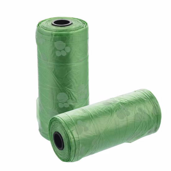 Kompostierbare, 100 % biologisch abbaubare Hundekot-Haustierprodukte, Haustierbedarf, Abfallbeutel, Kotbeutel, Verpackungsbeutel
